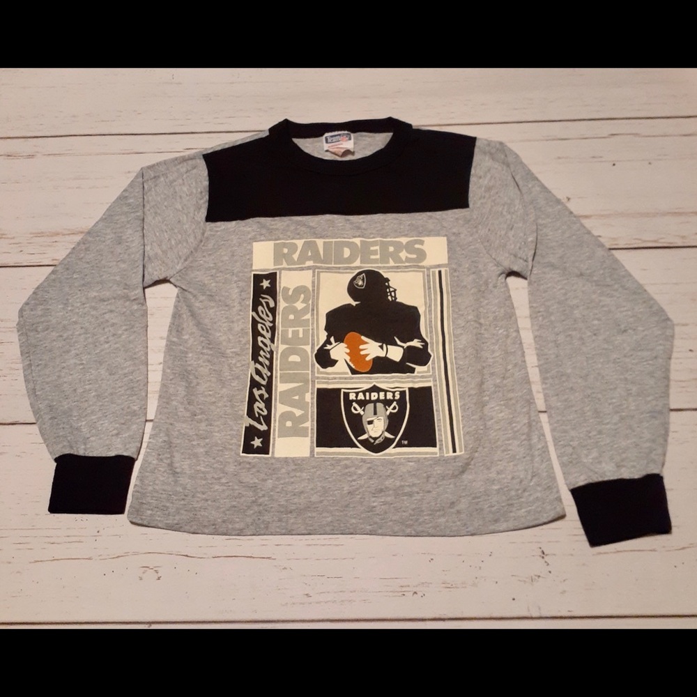 Vintage Los Angeles Raiders Boys M Long Sleeve